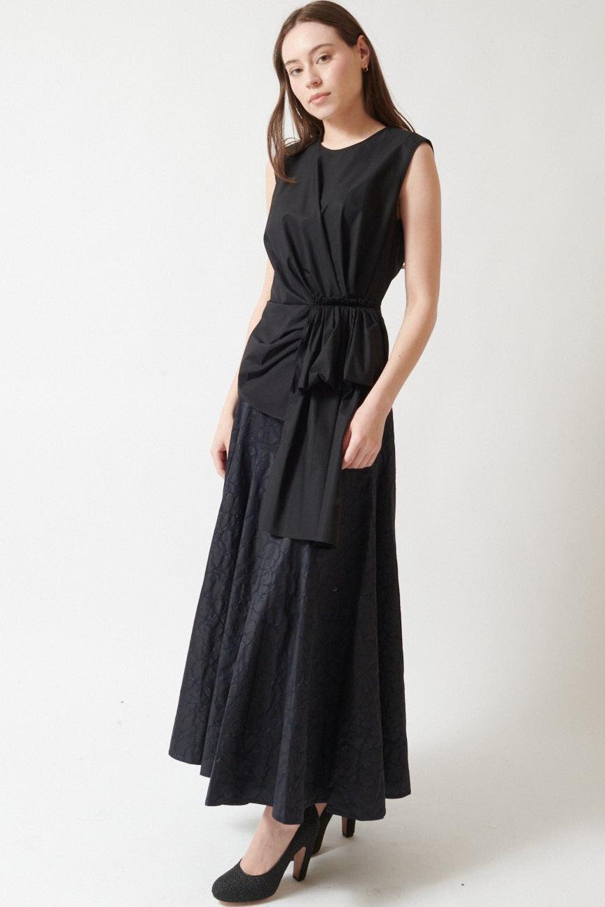 Angela wearing Mantu Janice Full Round Skirt front view