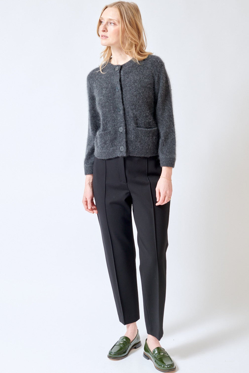 Madi wearing Dorothee Schumacher Emotional Essence Pants front view