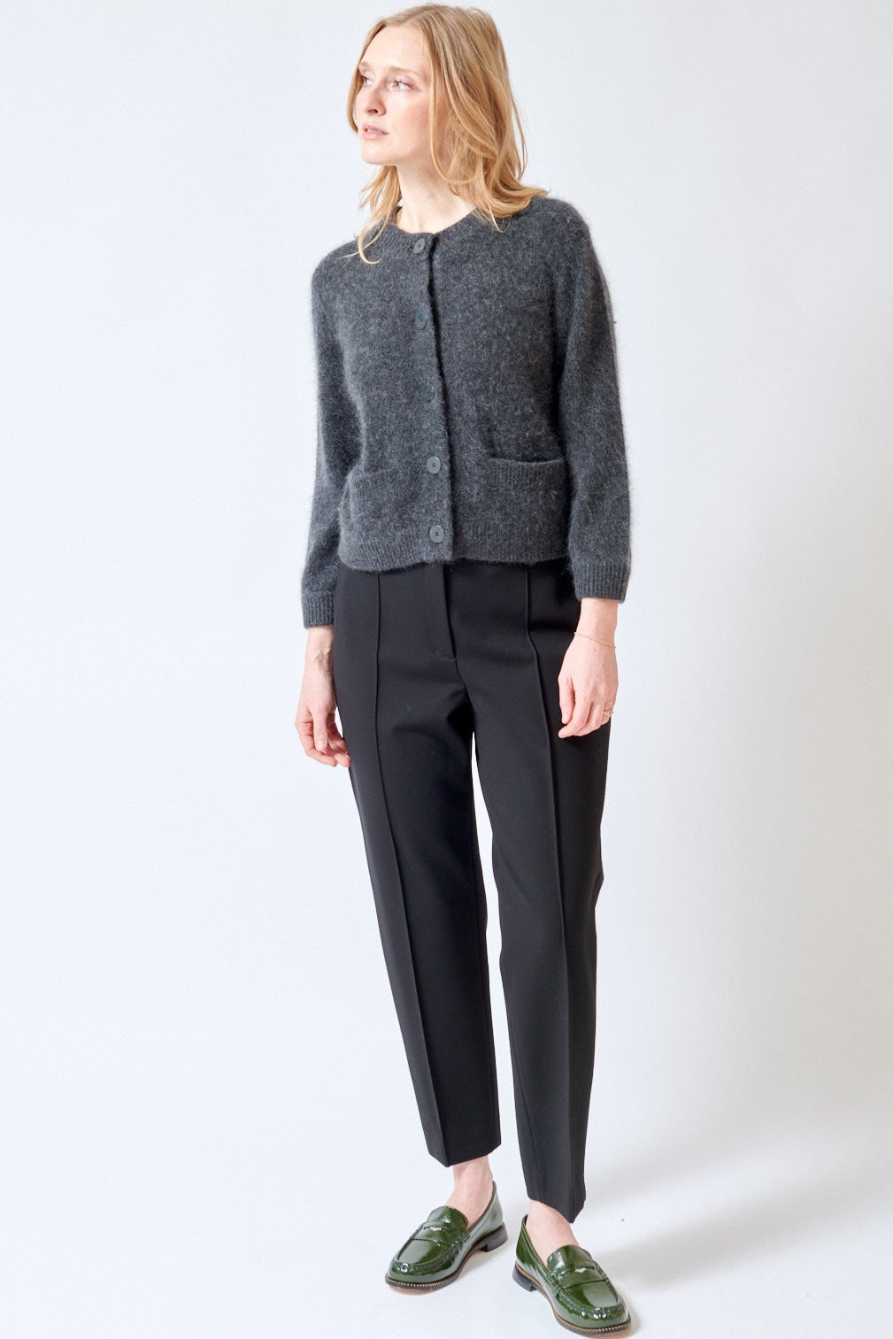 Madi wearing Dorothee Schumacher Emotional Essence Pants front view