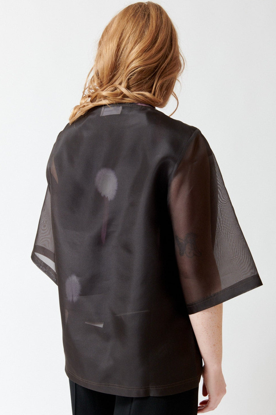 Waverly wearing Christian Wijnants Tuli Top rear view