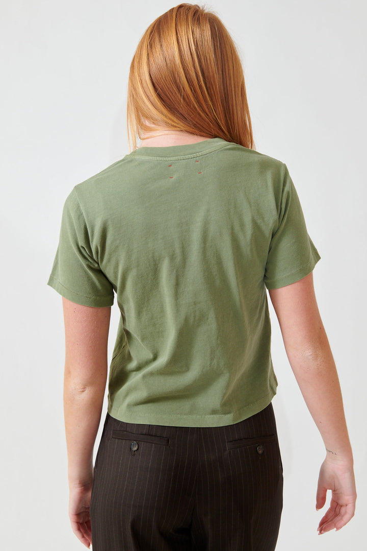 Aysia wearing Xirena Georgy Tee rear view