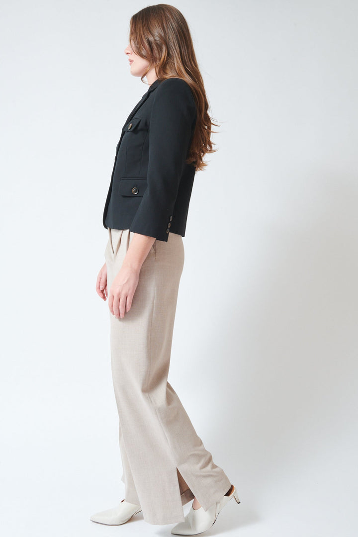 Julia wearing The Garment Pisano Pants side view