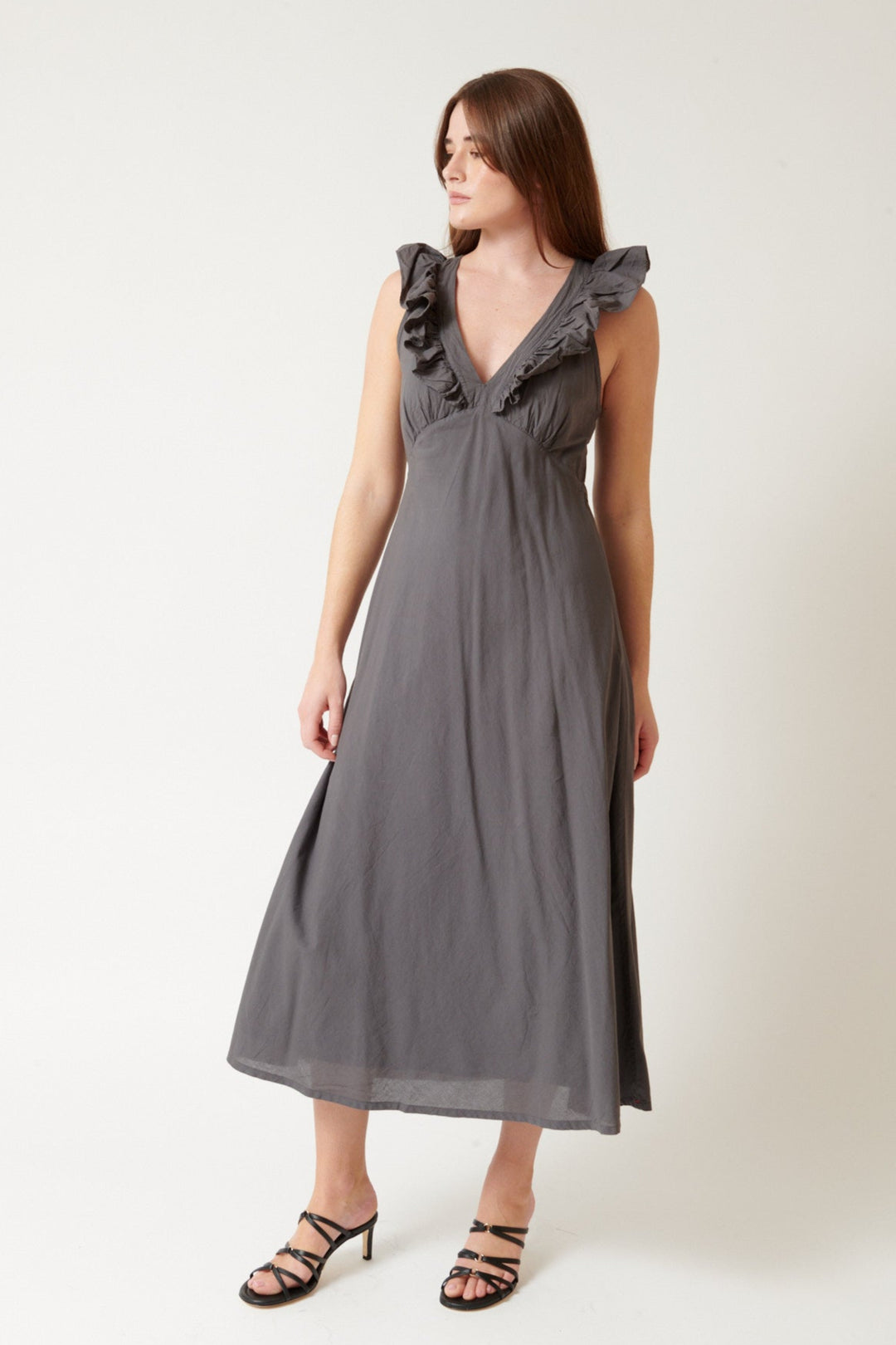 Julia wearing Xirena Candace Dress front view