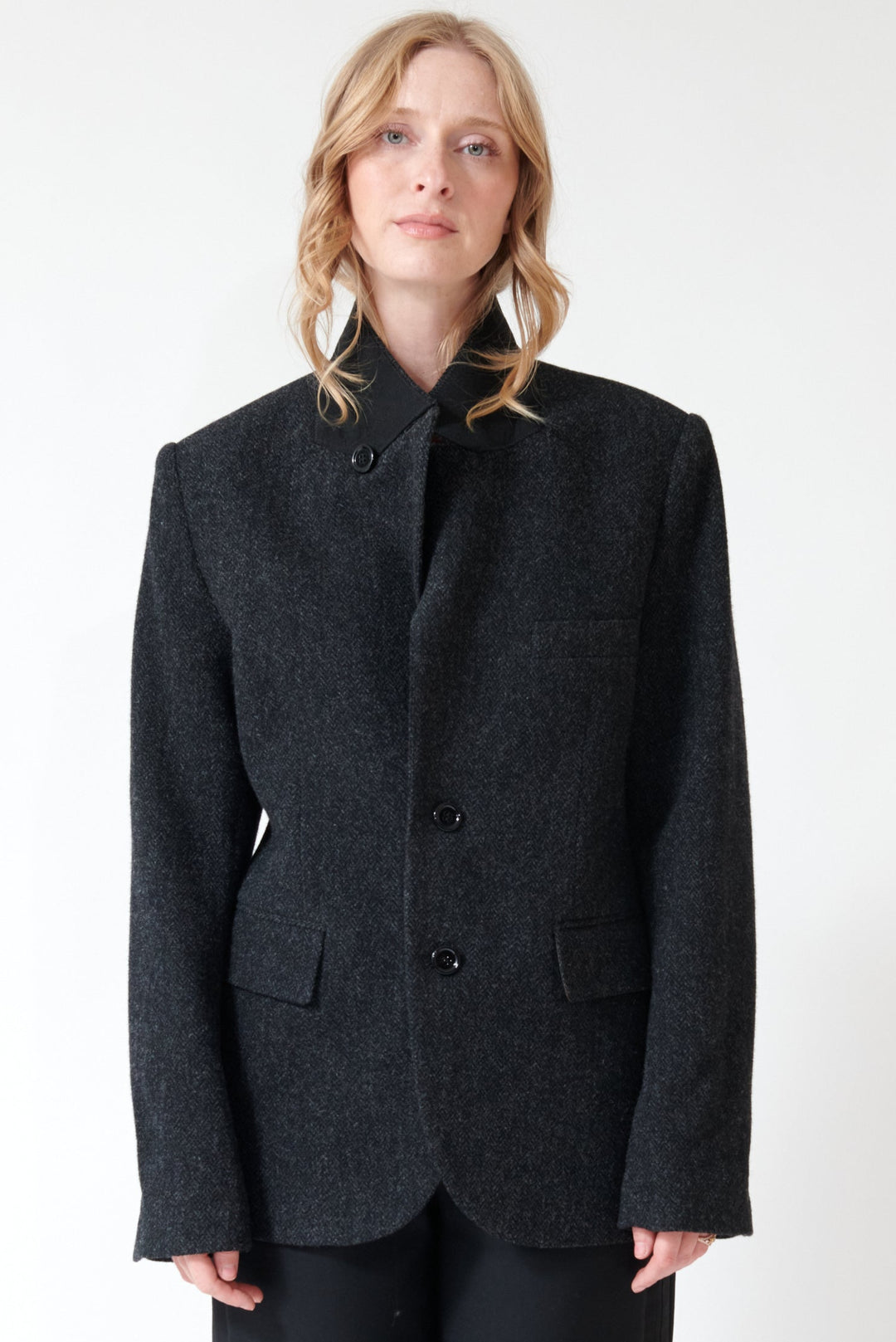 Madi wearing 6397 Sporting Jacket front view