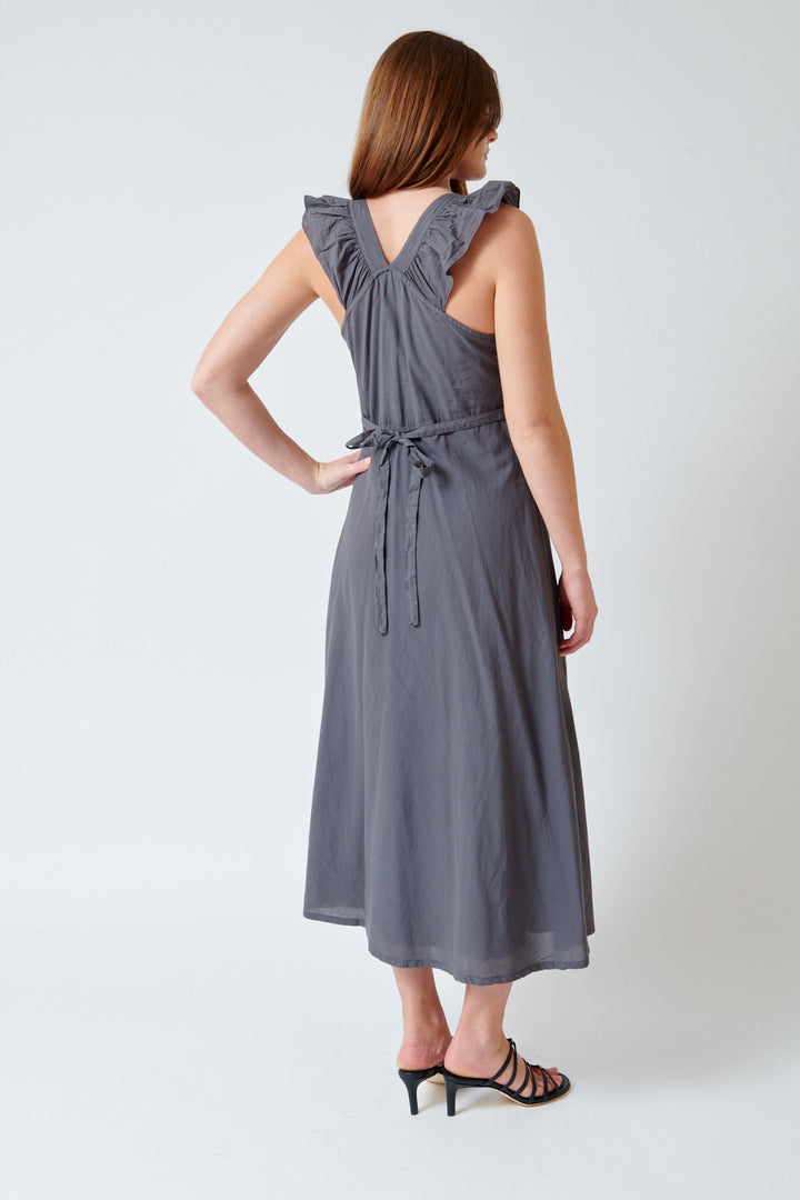 Julia wearing Xirena Candace Dress rear view