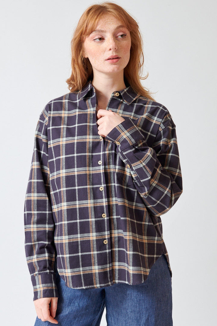 Waverly wearing Jamie Haller The Weekender Shirt front view