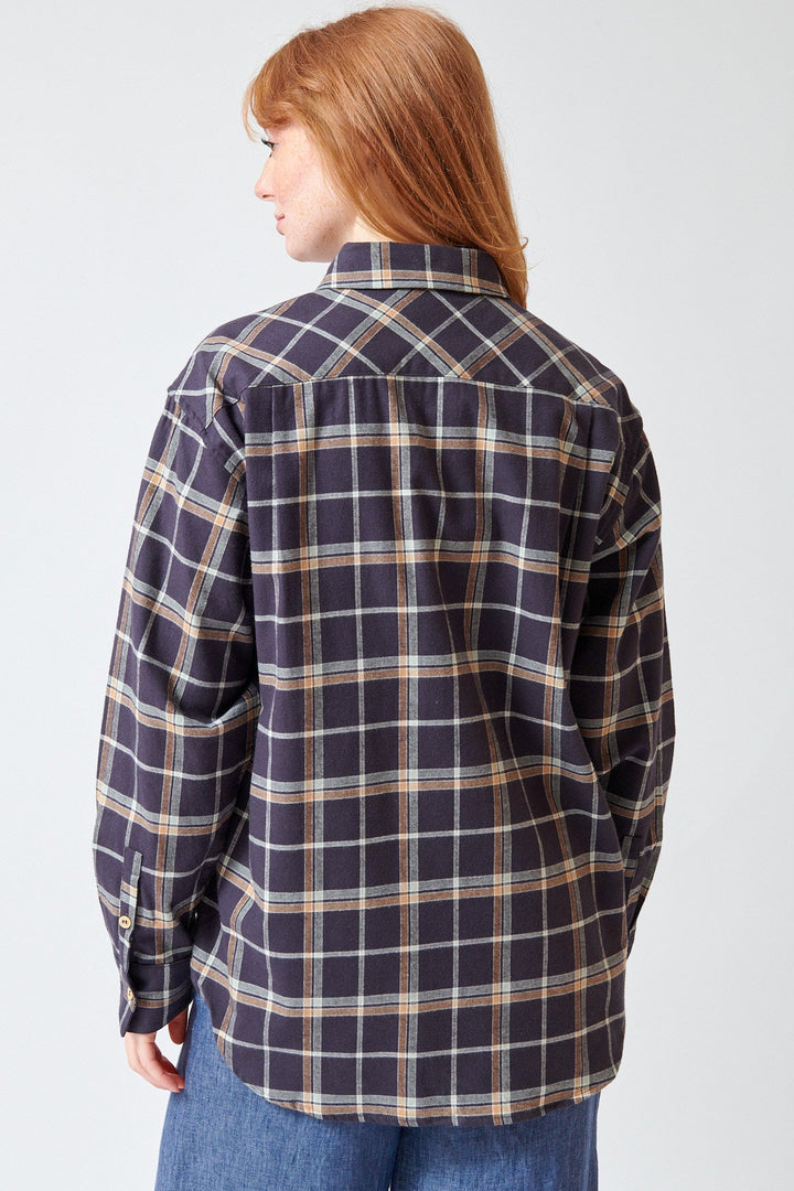 Waverly wearing Jamie Haller The Weekender Shirt rear view