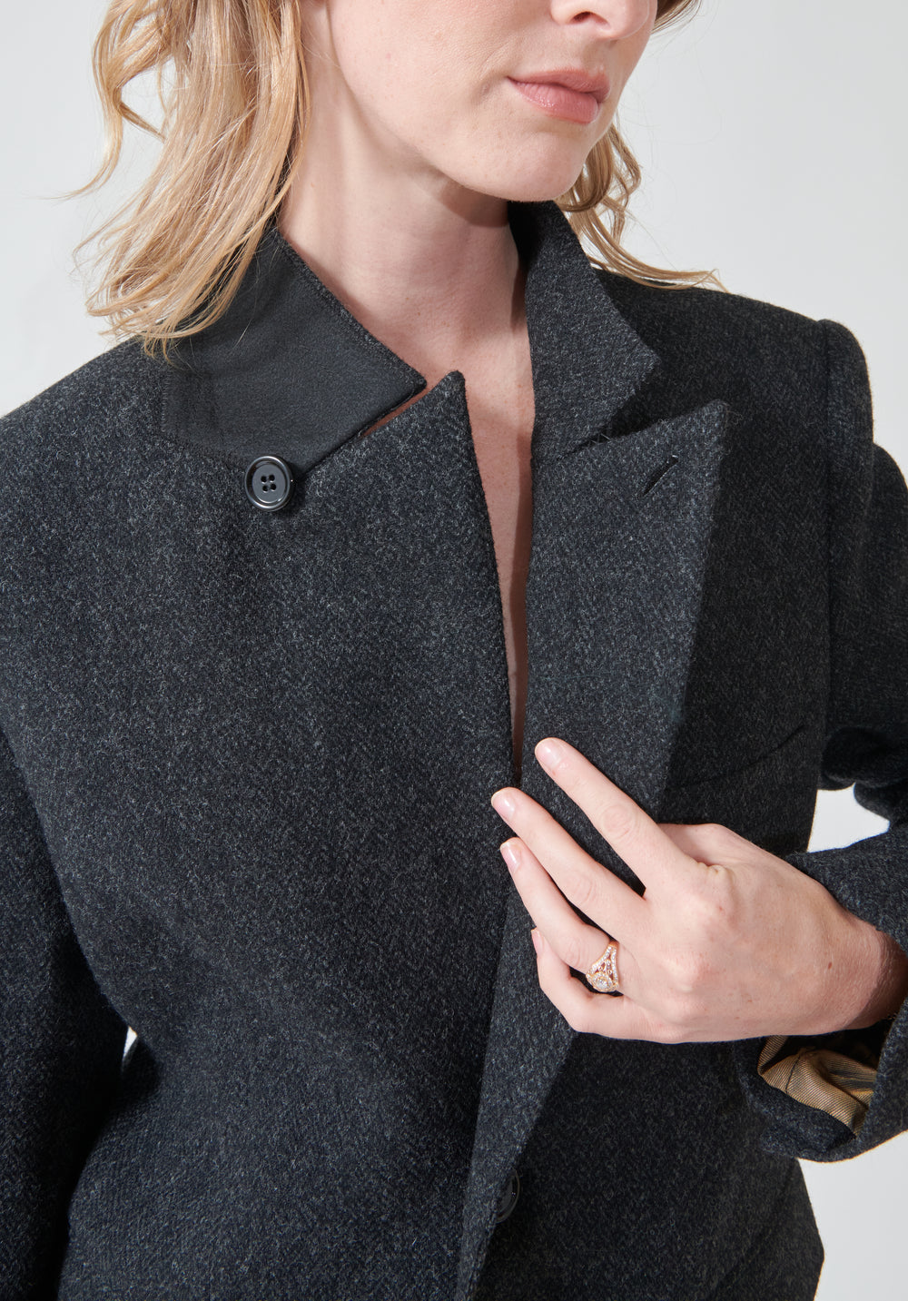 Madi wearing 6397 Sporting Jacket front view