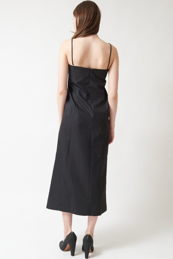 Angela wearing Christian Wijnants Dascala Dress rear view