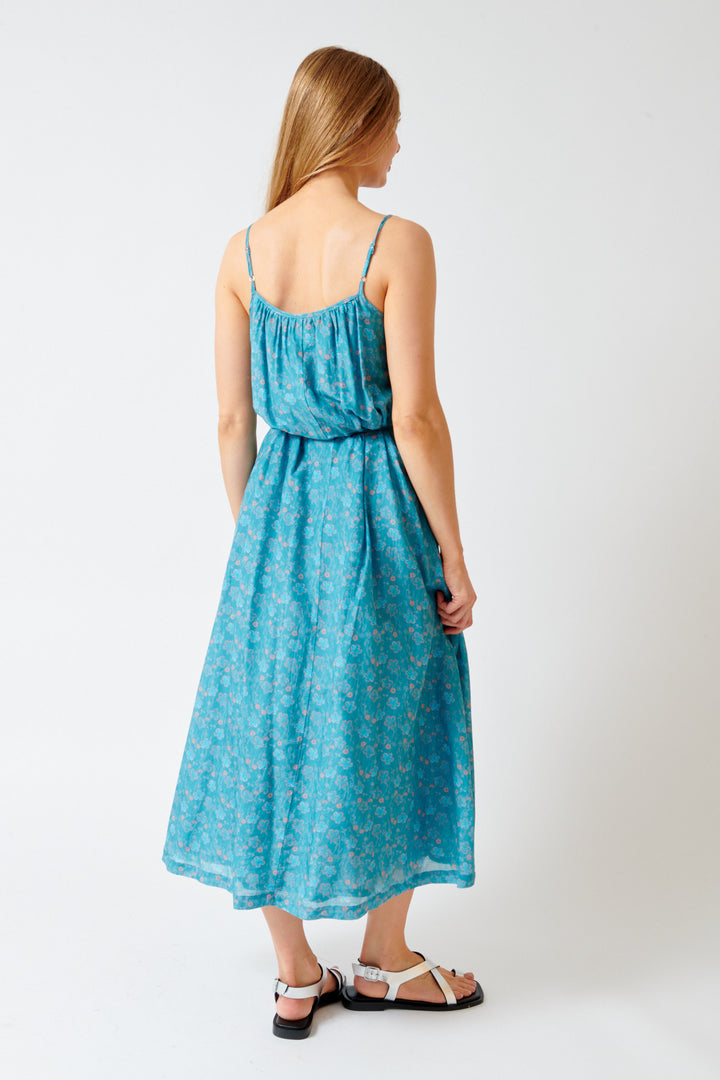 Mari wearing Xirena Vanna Dress rear view