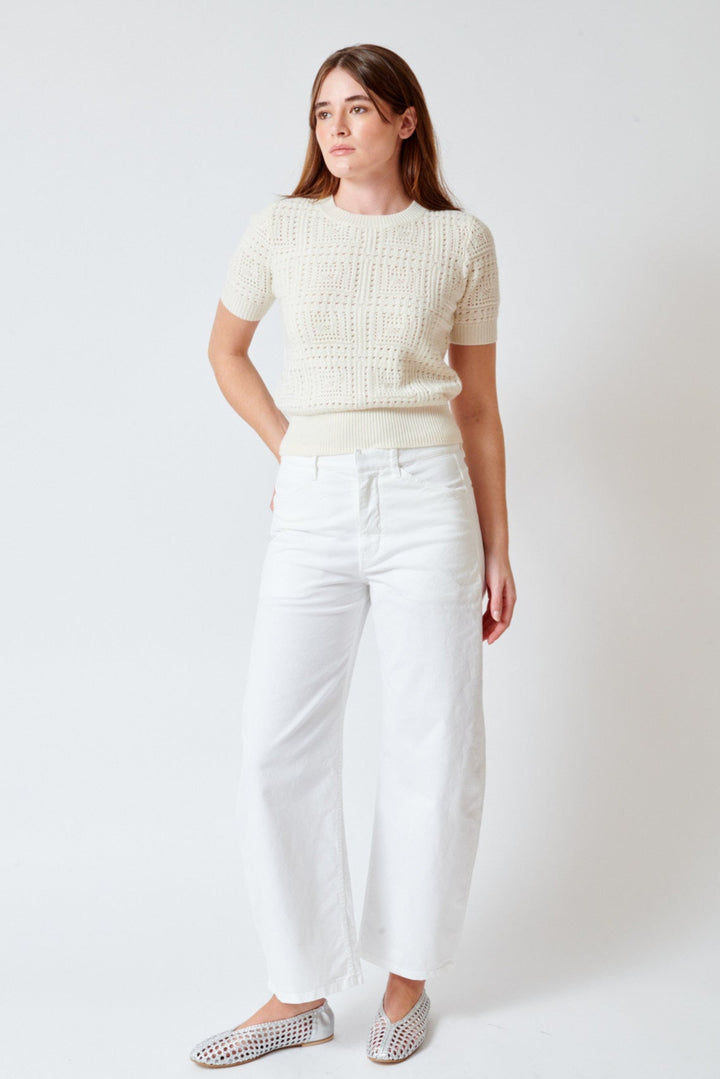 Julia wearing Nili Lotan Tribeca Pant front view