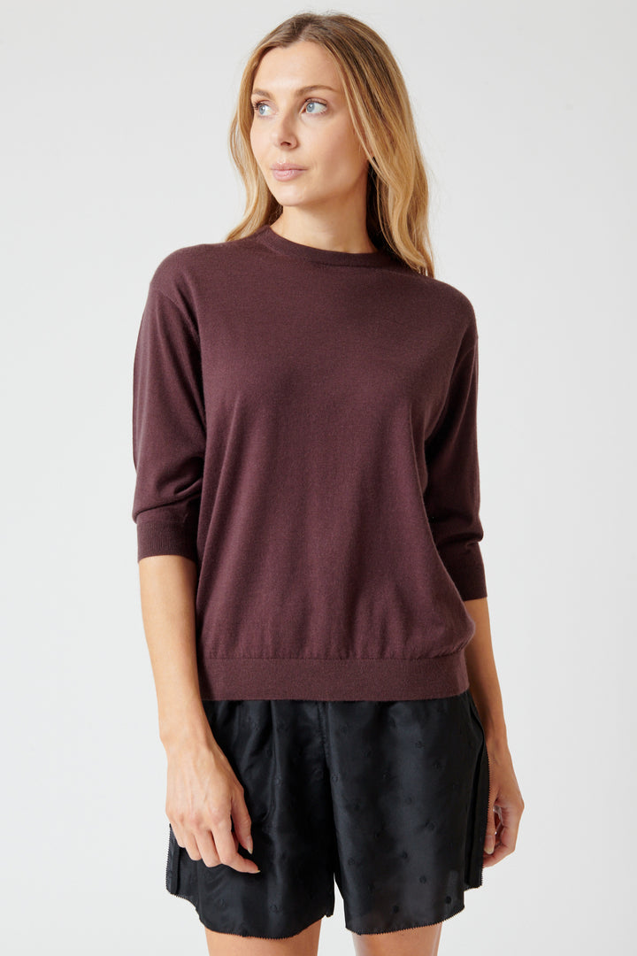 Mari wearing 6397 Elbow Crew front view