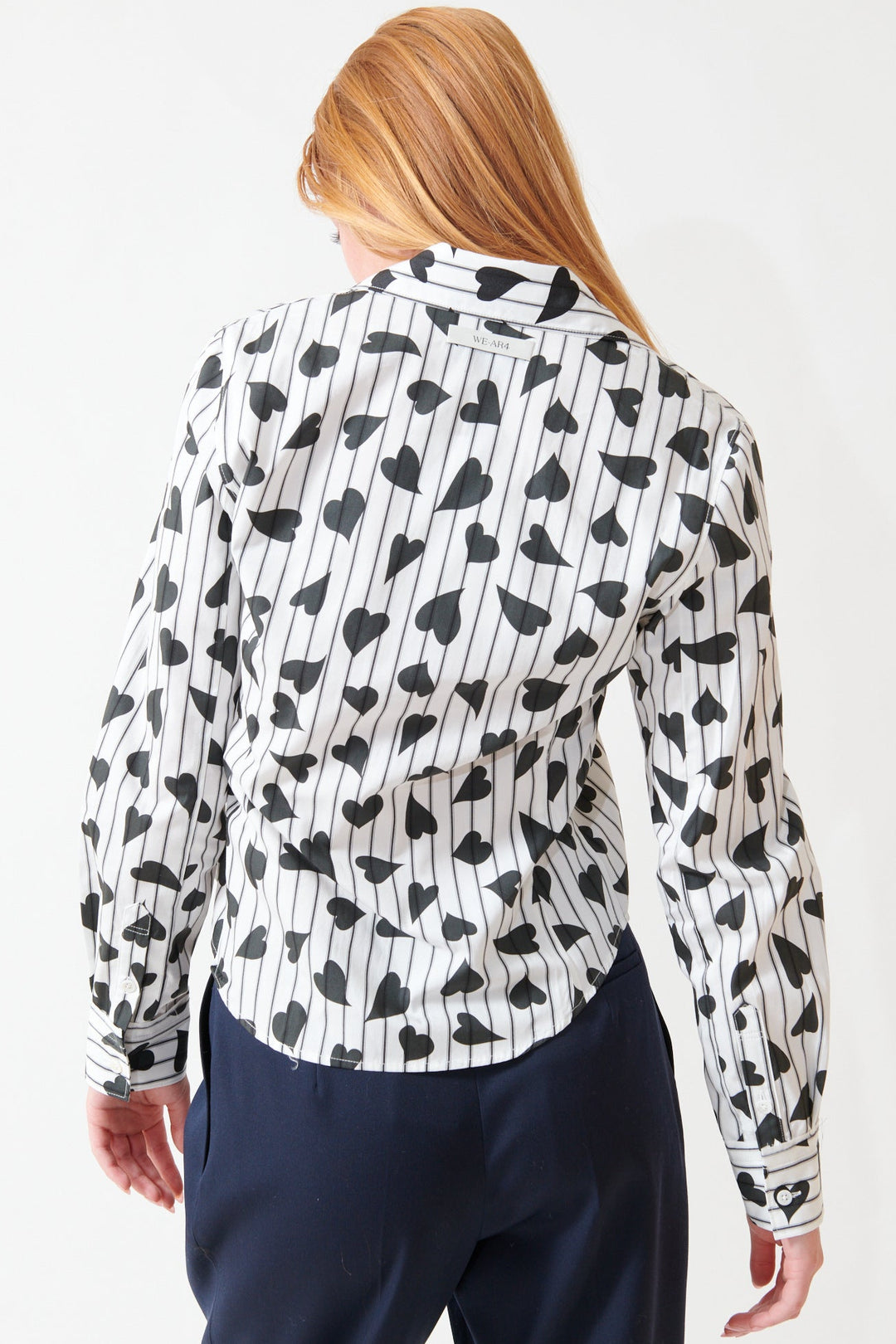 Aysia wearing WE-AR4 The Rebel Shirt rear view