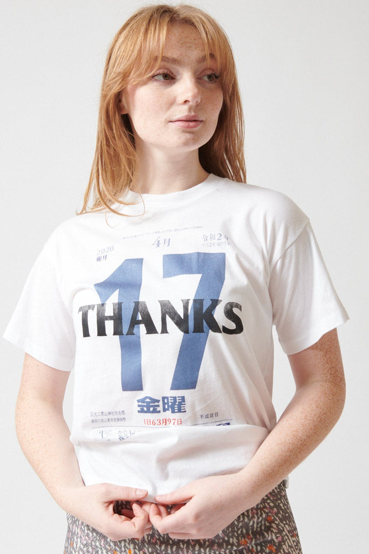 Waverly wearing 6397 Thanks Boy T front view