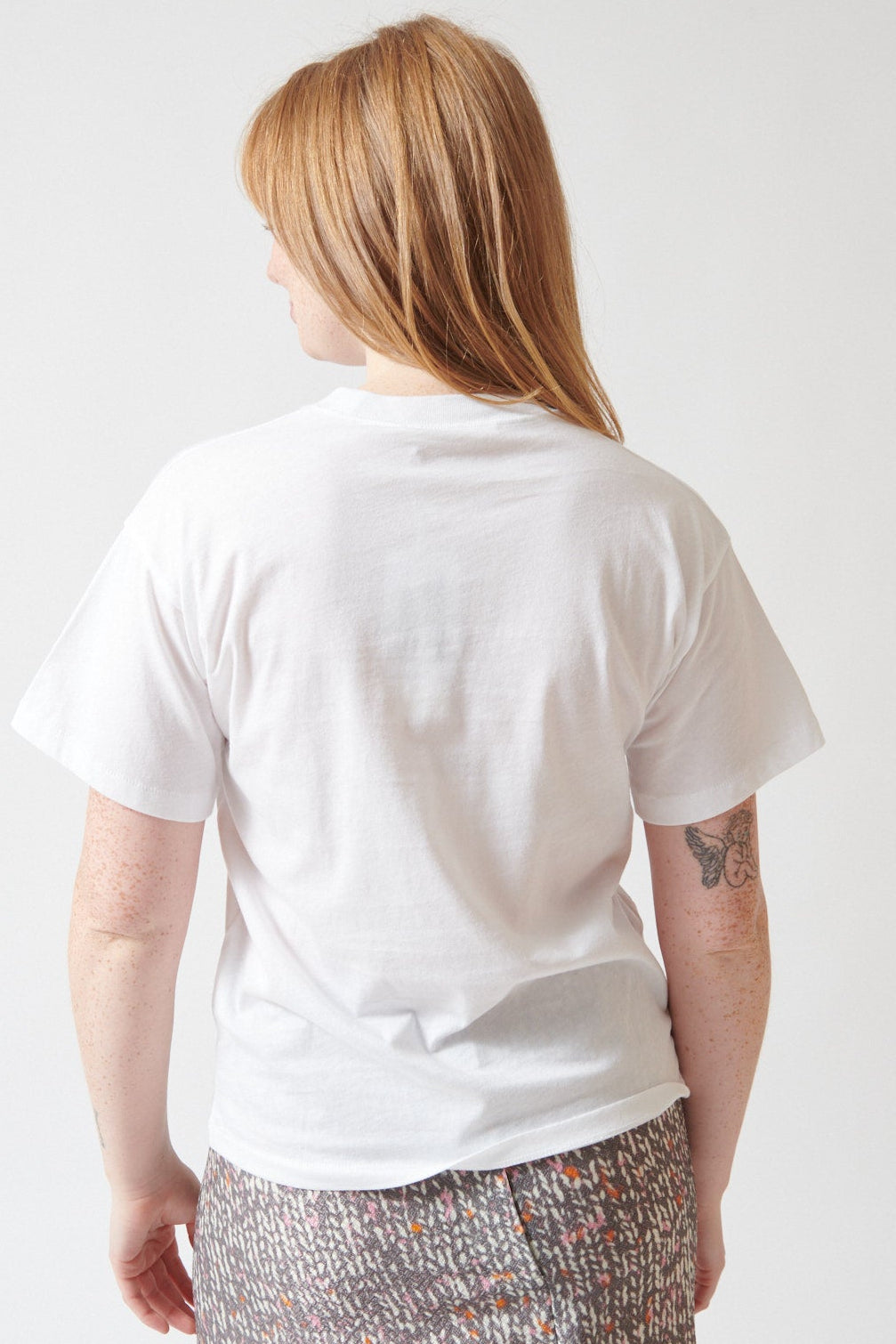 Waverly wearing 6397 Thanks Boy T rear view