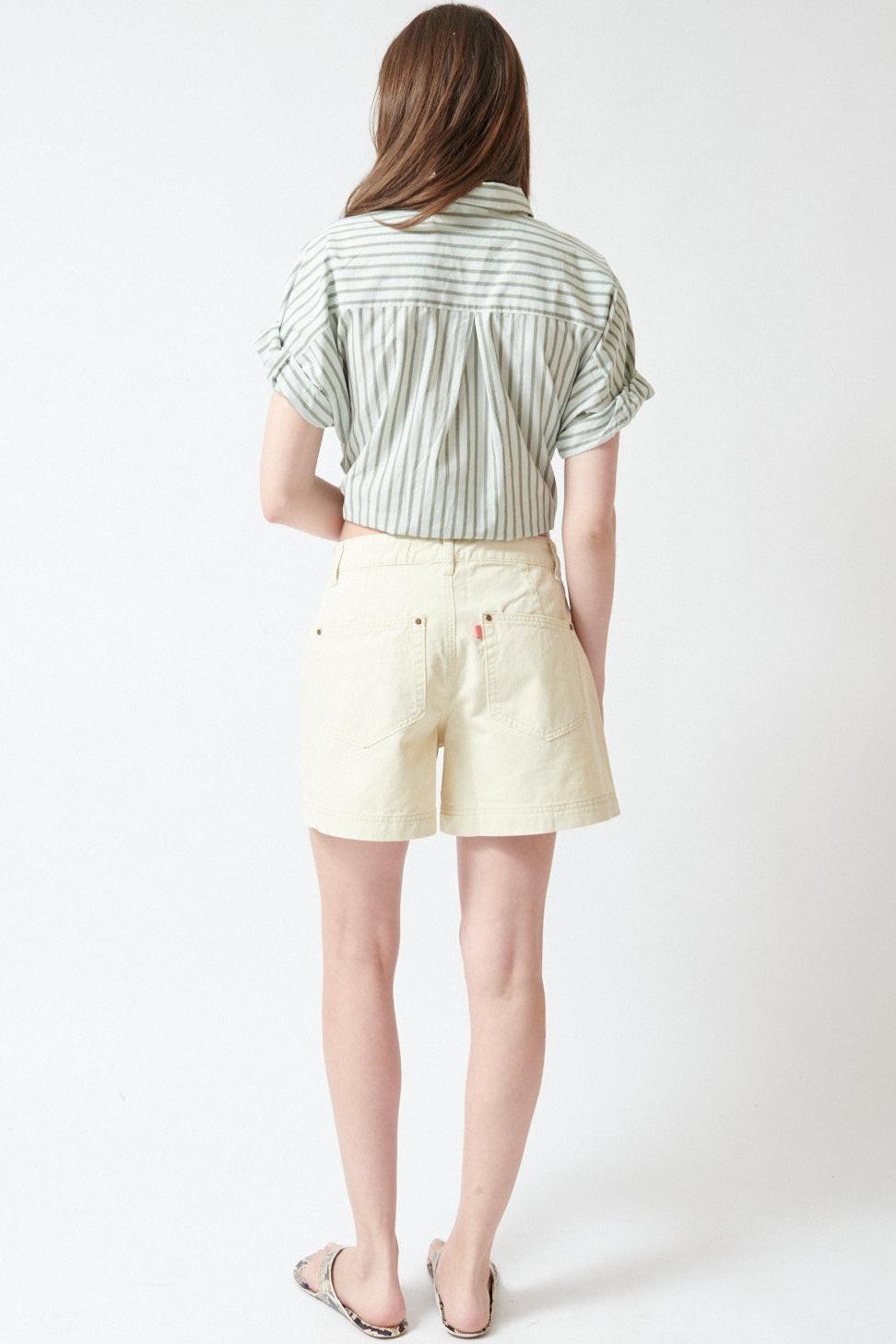 Angela wearing Lilla P Twill Short rear view