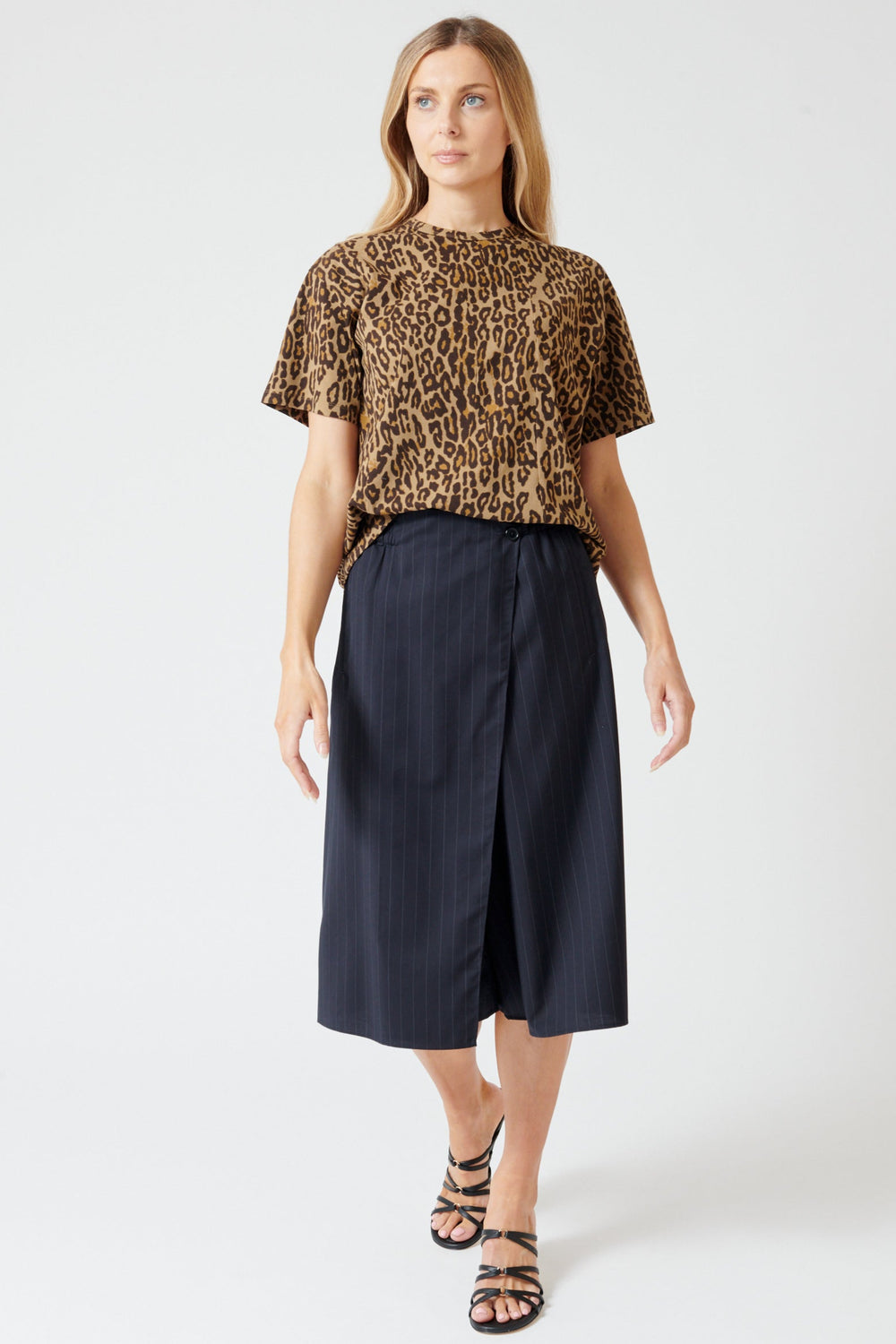 Mari wearing 6397 Wrap Short front view
