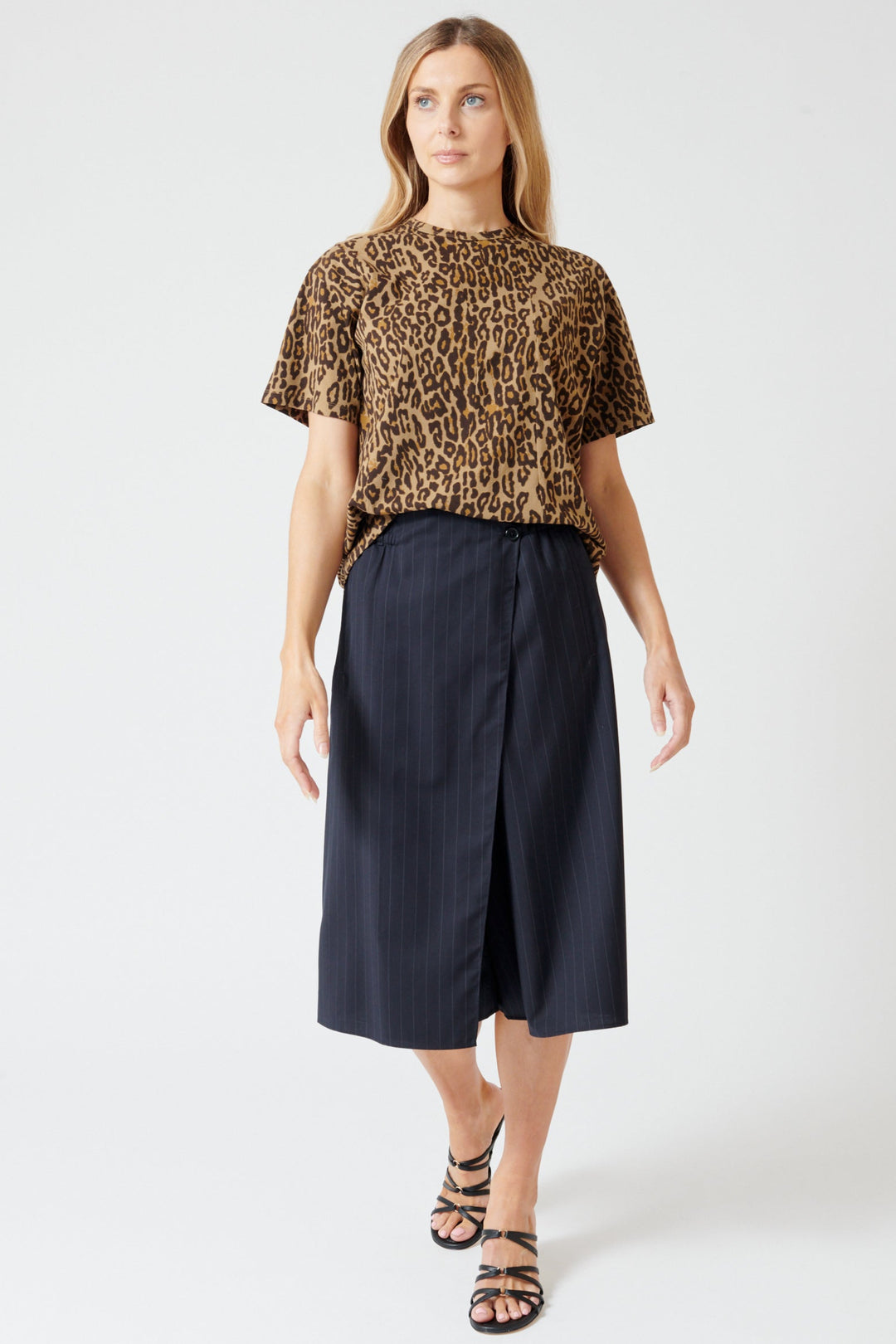 Mari wearing 6397 Wrap Short front view