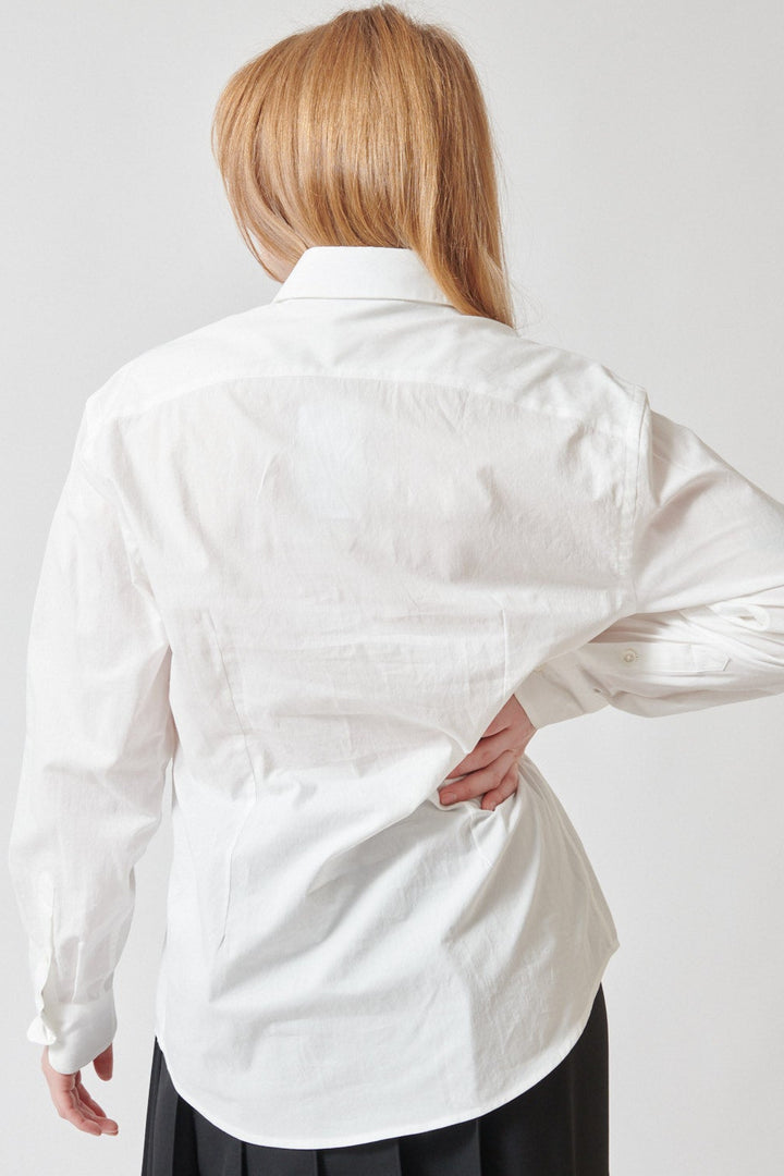 Waverly wearing 6397 Dress Shirt rear view