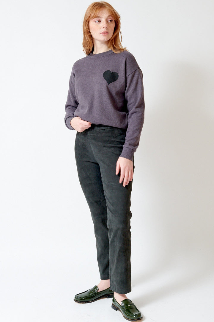 Waverly wearing SPRWMN Sophia Cigarette Pull On front view