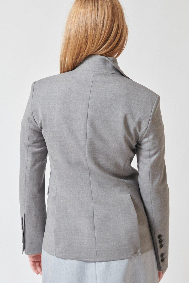 Waverly wearing TWP The Double Take Blazer rear view