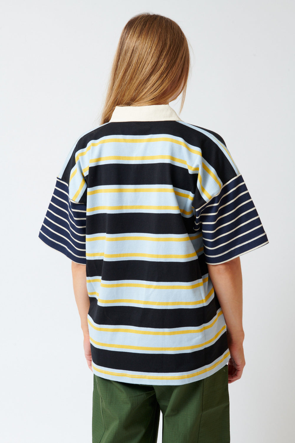 Mari wearing Kowtow Lineup Jersey rear view