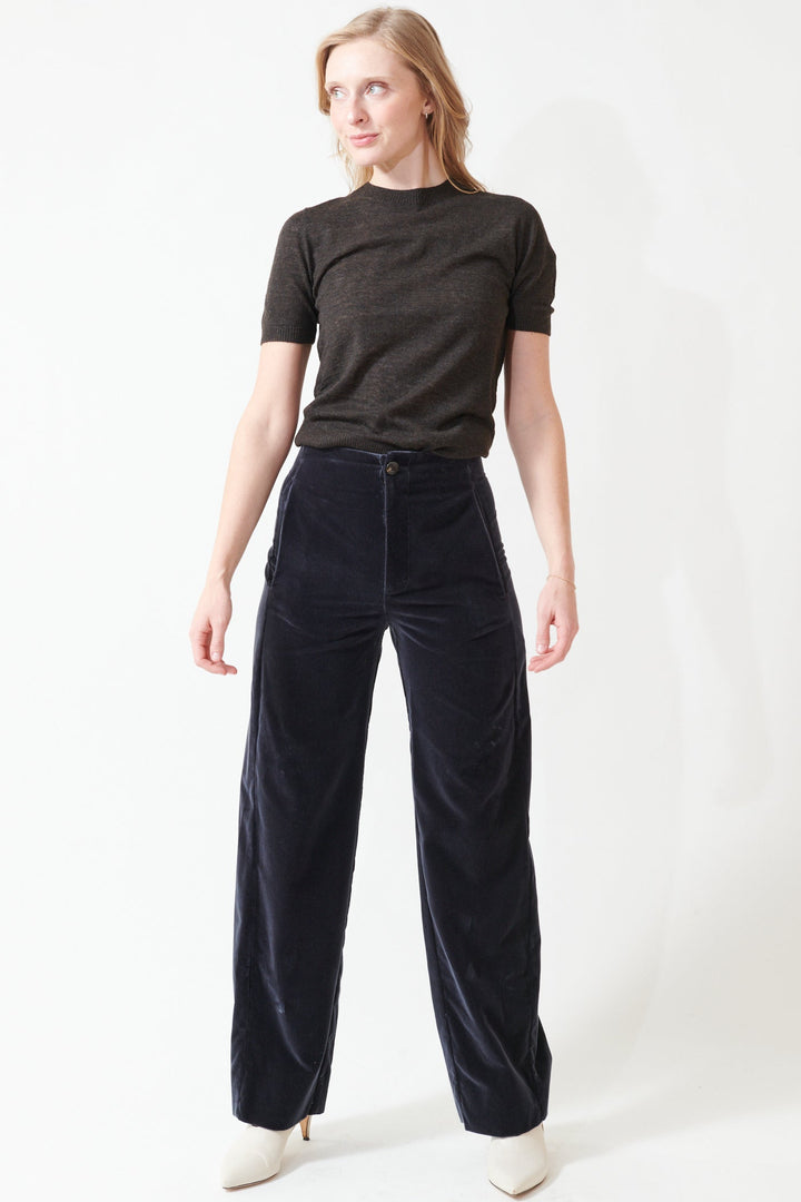 Madi wearing Soeur Celestin Trousers front view