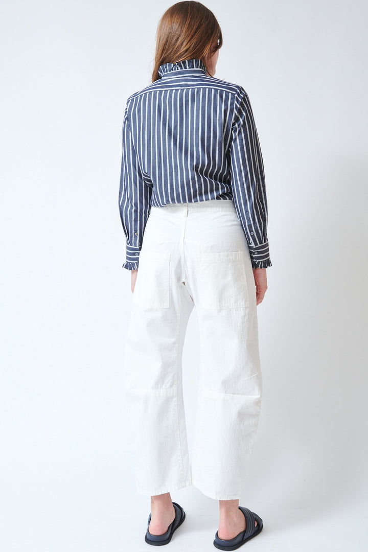 Julia wearing Nili Lotan Shon Pant rear view