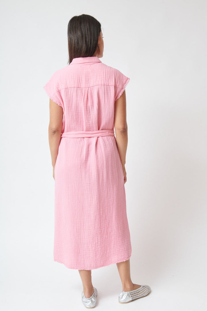 Amanda wearing Xirena dress rear view