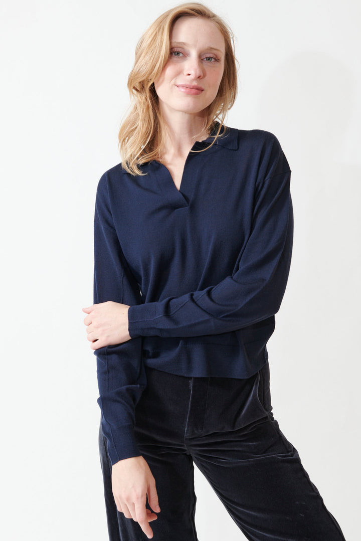 Madi wearing Soeur Fleming Sweater front view