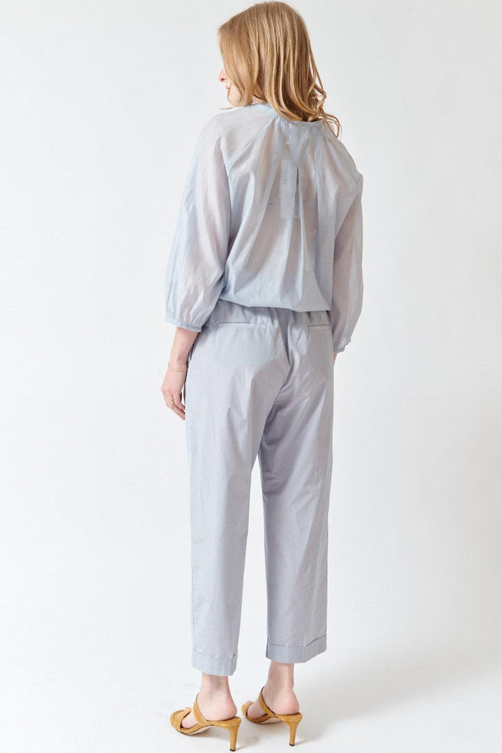Madi wearing Peserico Technical Cotton Blend Pants rear view