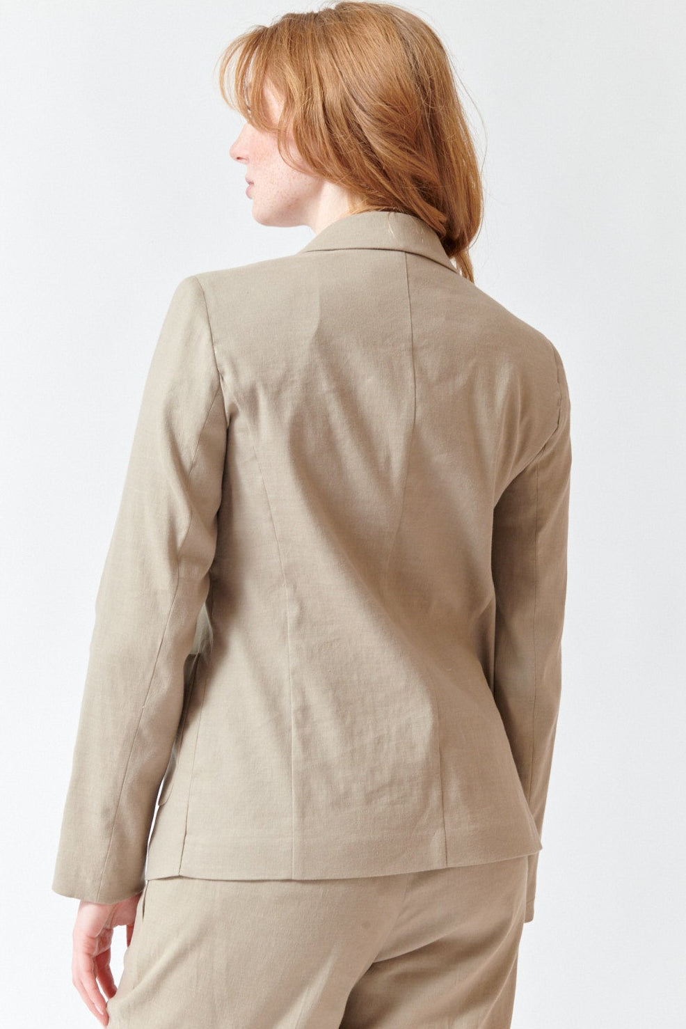 Waverly wearing Seventy Lisa Blazer rear view