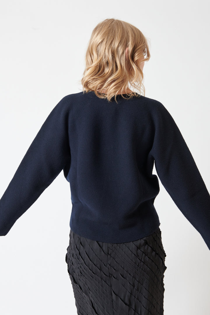 Madi wearing Christian Wijnants Kopano Top rear view