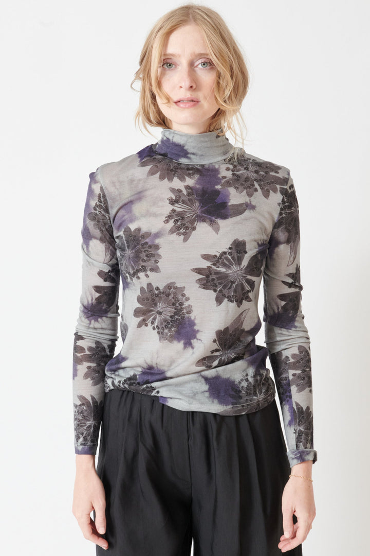 Madi wearing Christian Wijnants Tugal Top front view