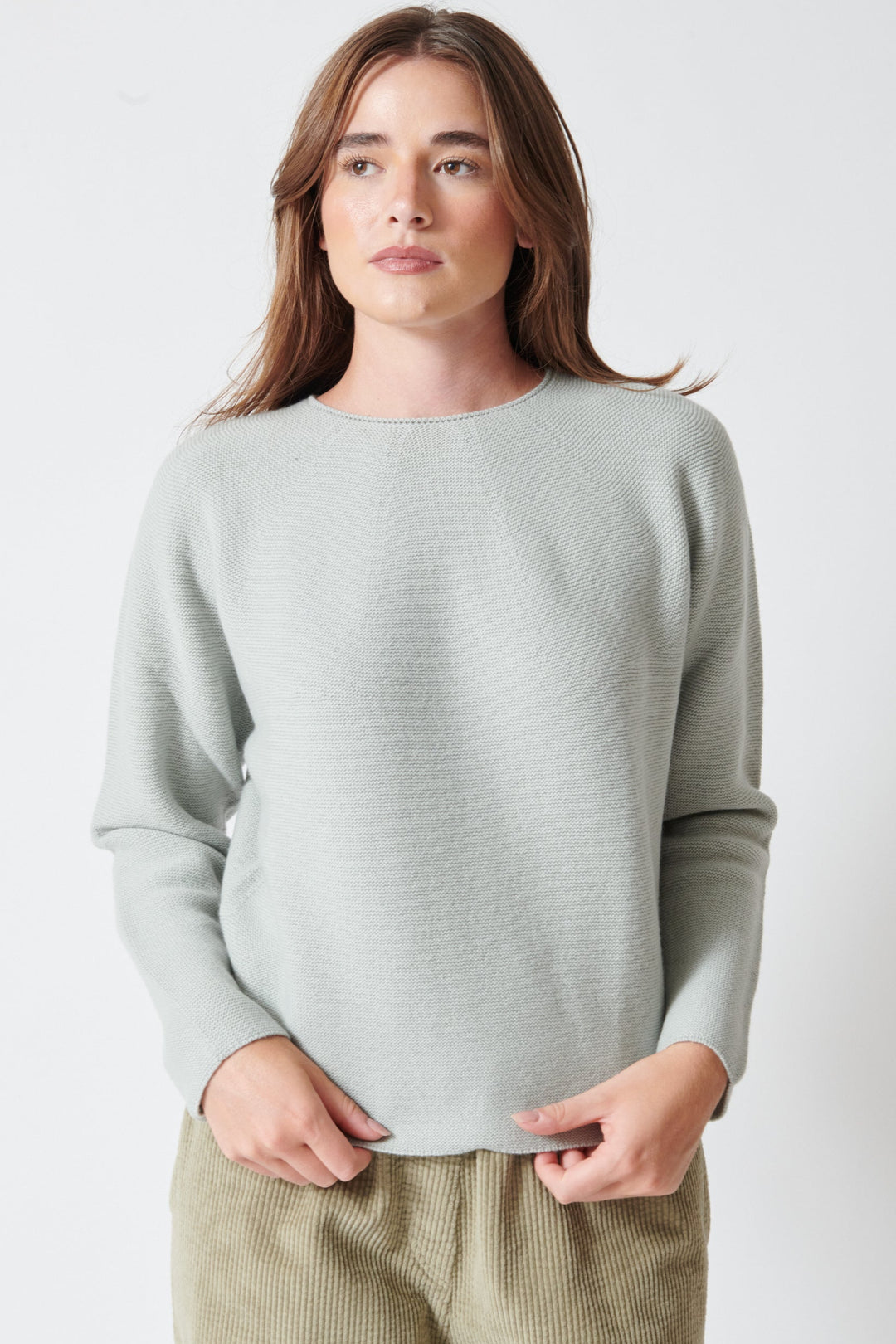 Julia wearing Christian Wijnants Kopano Sweater front view