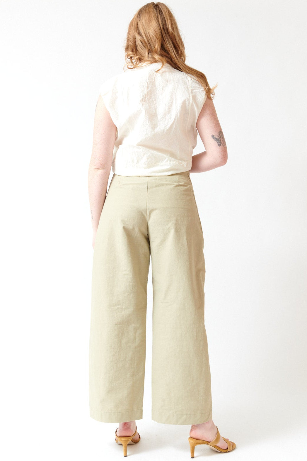 Waverly wearing Soeur Organic Cotton Hero Trousers front view