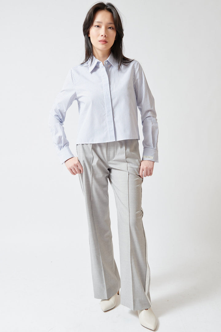 Lilly wearing WE-AR4 The Chaplin Trouser front view