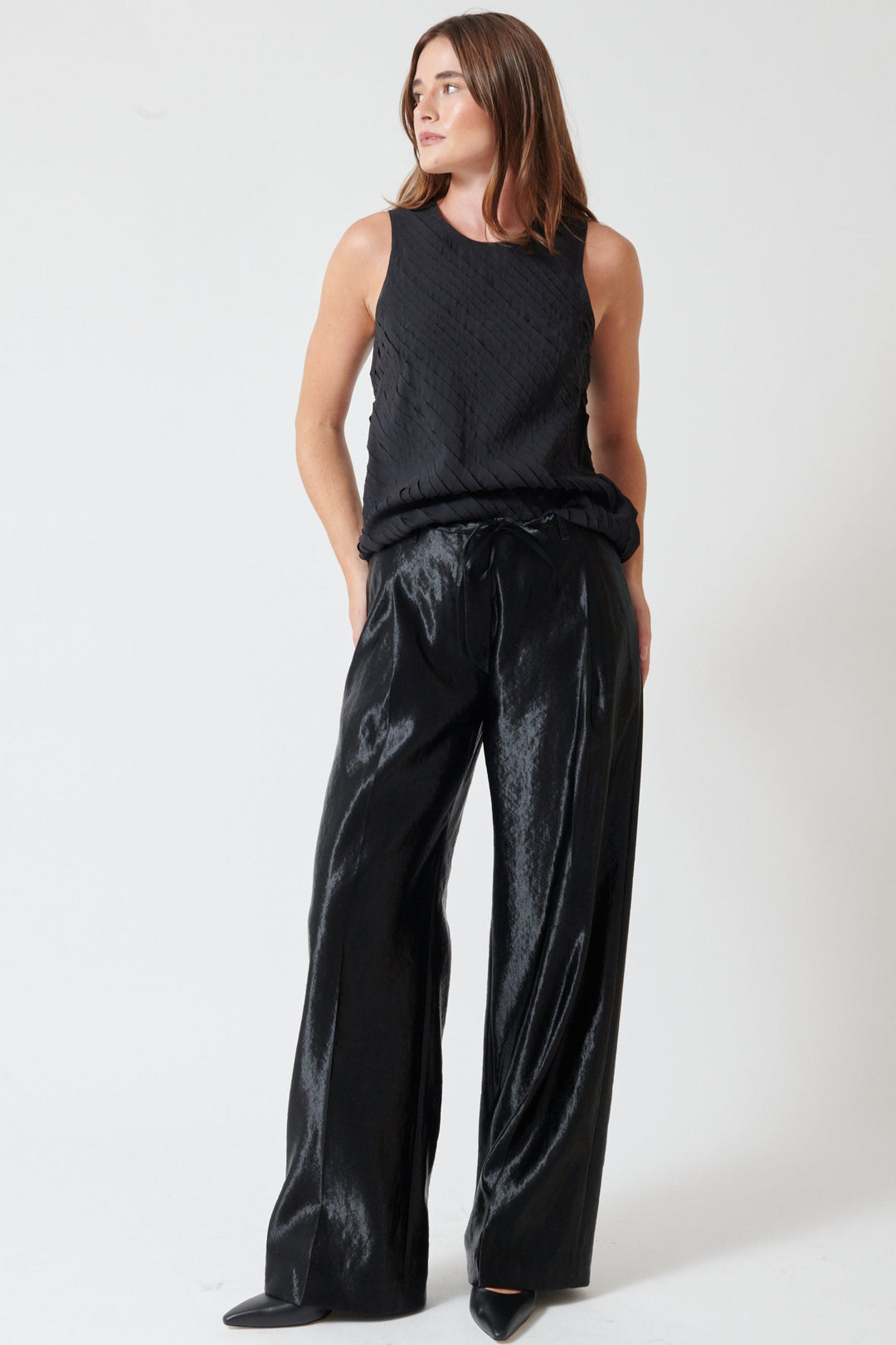 Julia wearing Christian Wijnants Pamir Pants front view