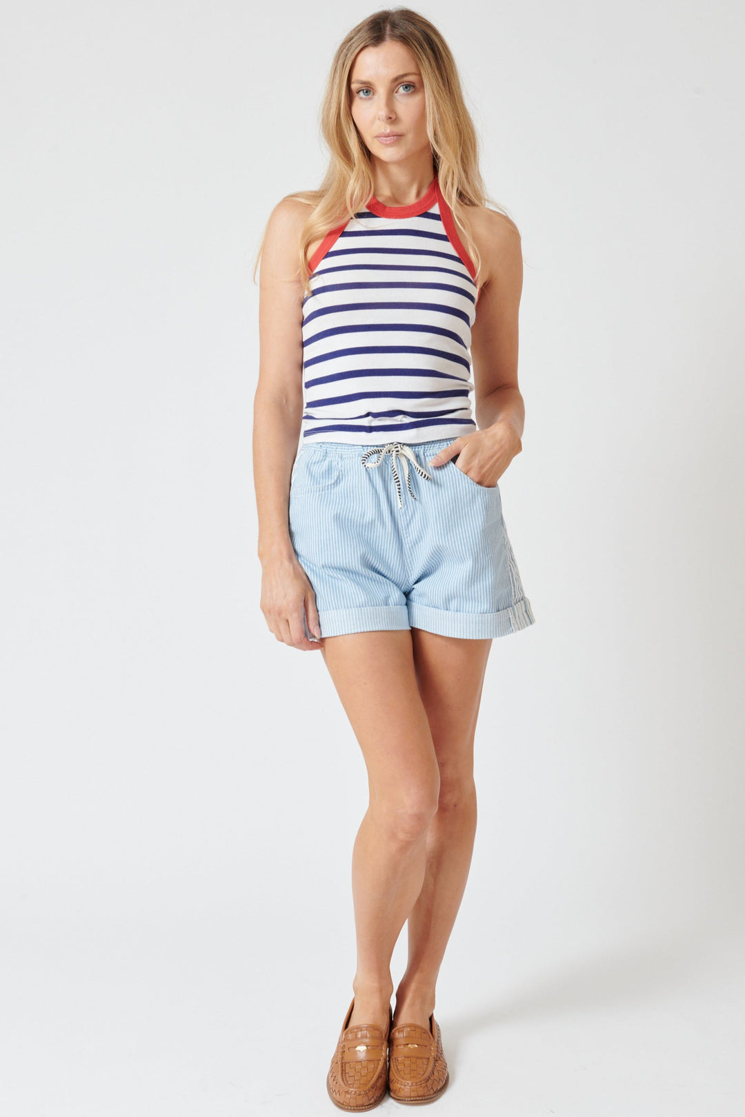 Mari wearing ASKK NY Cancun Short front view