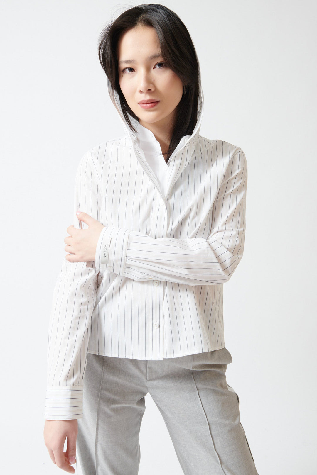 Lilly wearing WE-AR4 The Freestyle Shirt front view