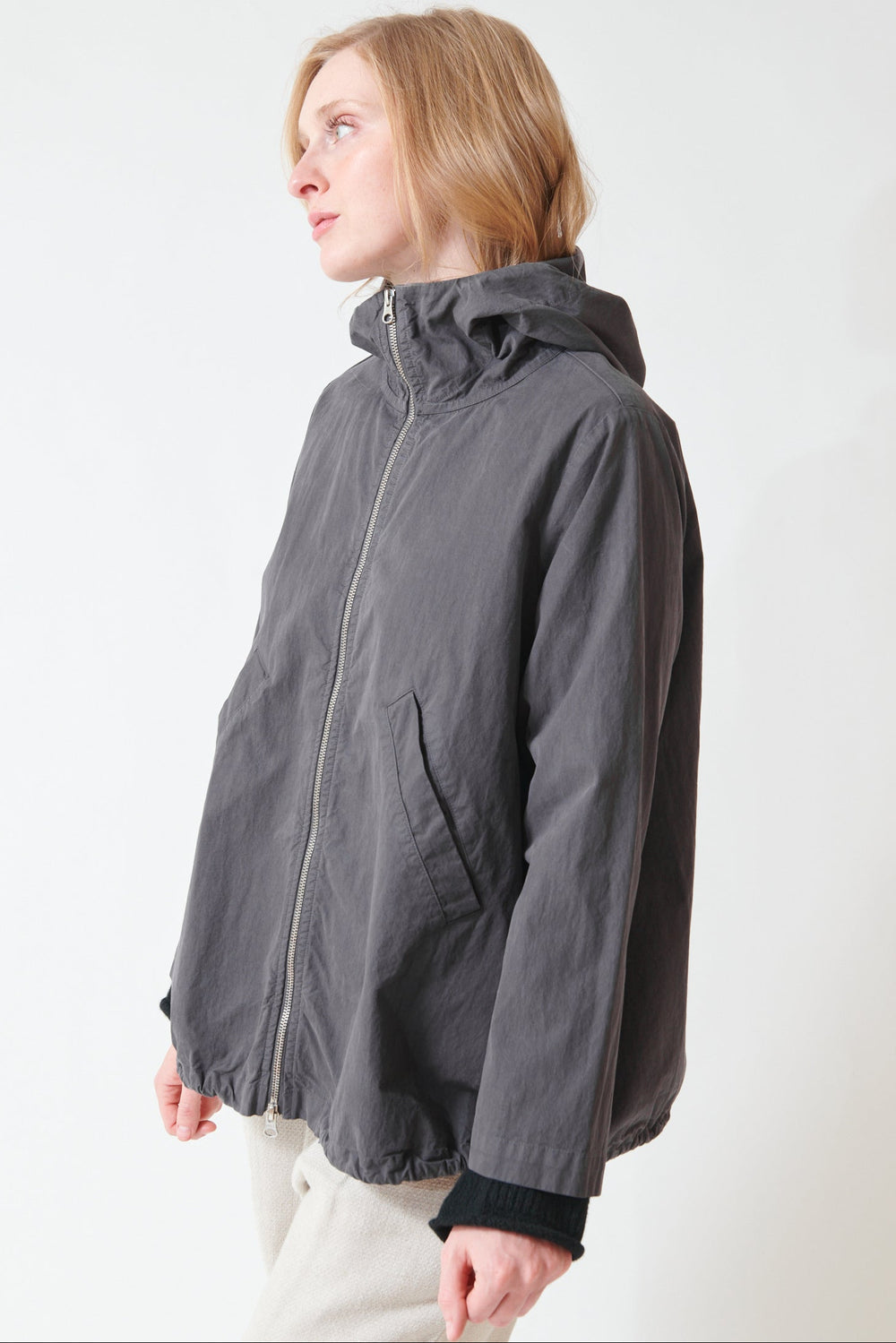 Madi wearing Labo.Art Kroynor Jacket front view