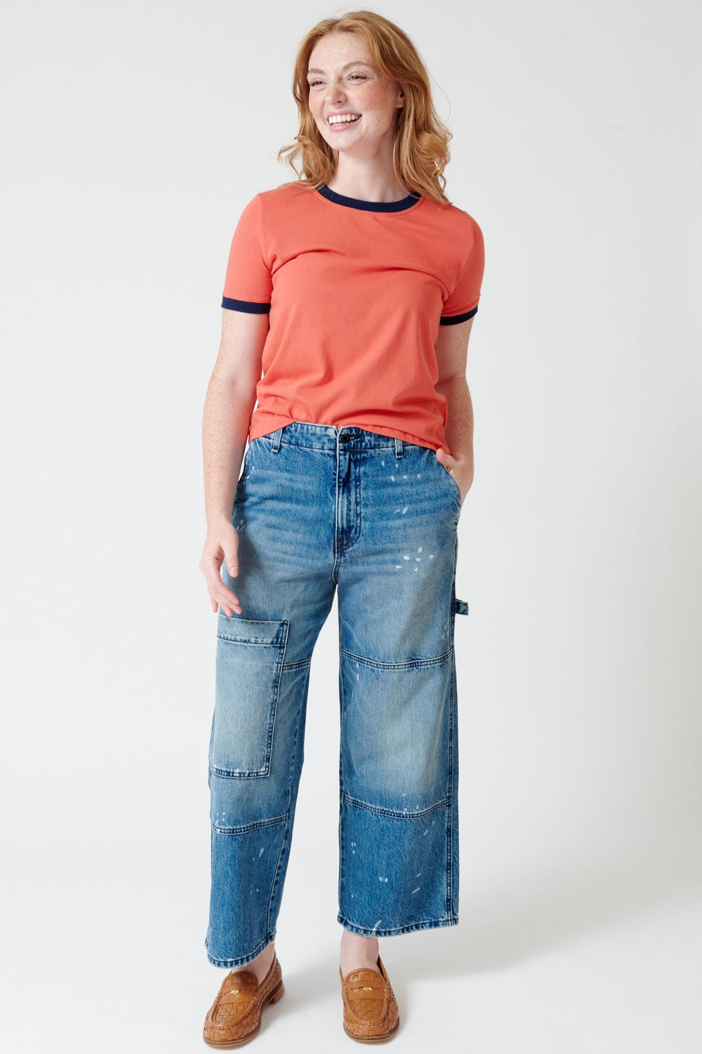 Waverly wearing ASKK NY Carpenter Mammoth front view