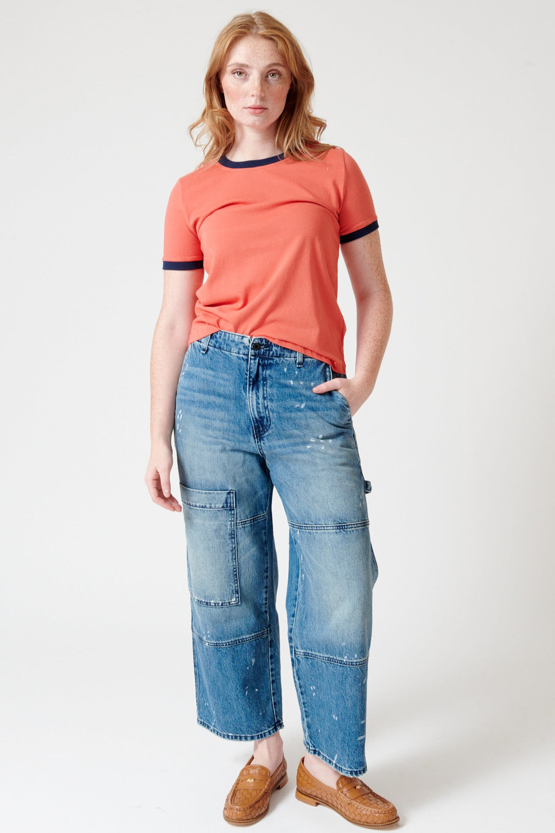 Waverly wearing ASKK NY Carpenter Mammoth front view
