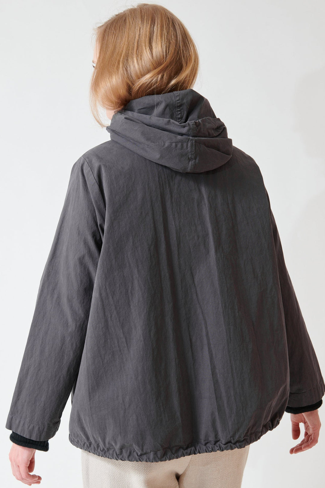 Madi wearing Labo.Art Kroynor Jacket rear view