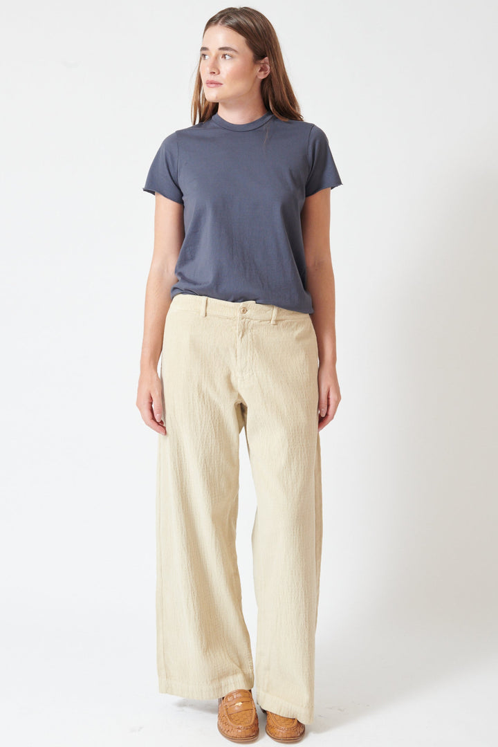 Julia wearing Labo.Art Blackbird Pants front view