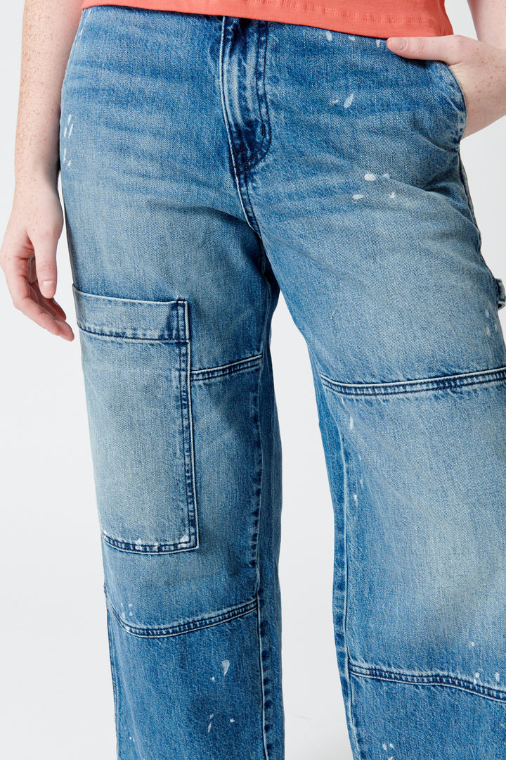Waverly wearing ASKK NY Carpenter Mammoth front/detail view
