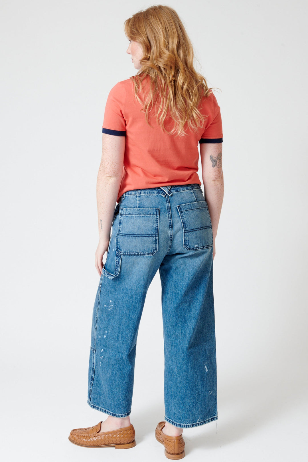 Waverly wearing ASKK NY Carpenter Mammoth rear view