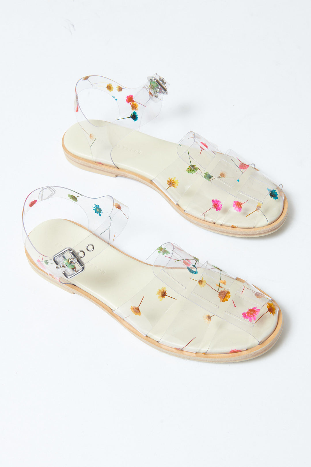 Flat lay of Frēda Salvador Sera Fisherman Sandal front view