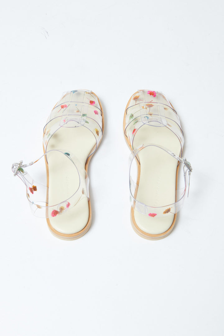 Flat lay of Frēda Salvador Sera Fisherman Sandal rear view