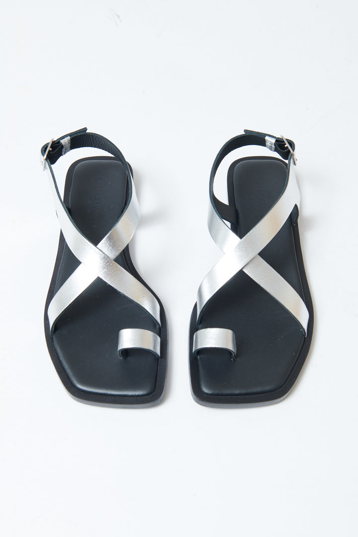 Flat lay of Frēda Salvador Paxton Sandal front view